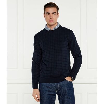 HUGO Sweter Scoult Regular Fit granatowy M HUGO Sweter Scoult Regular Fit granatowy M