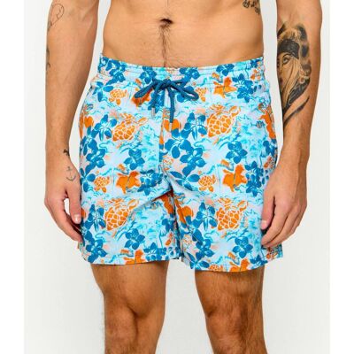 Vilebrequin Szorty kąpielowe JUNGLE TURTLES Regular Fit niebieski L Vilebrequin Szorty kąpielowe JUNGLE TURTLES Regular Fit niebieski L