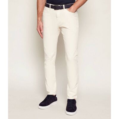 Boss BLACK Spodnie H-Delaware5 Slim Fit kremowy 33/32 Boss BLACK Spodnie H-Delaware5 Slim Fit kremowy 33/32