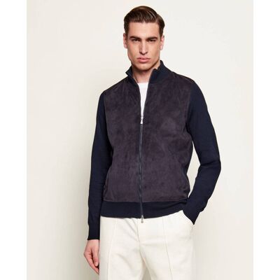 Gran Sasso Kurtka Slim Fit granatowy 56 Gran Sasso Kurtka Slim Fit granatowy 56