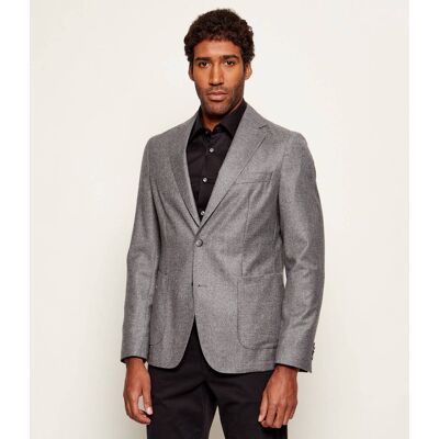Boss BLACK Wełniana marynarka C-Hanry-252 Slim Fit szary 54 Boss BLACK Wełniana marynarka C-Hanry-252 Slim Fit szary 54