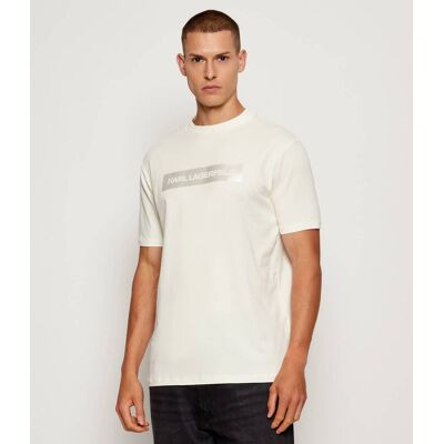 Karl Lagerfeld T-shirt Regular Fit kremowy XXXL Karl Lagerfeld T-shirt Regular Fit kremowy XXXL