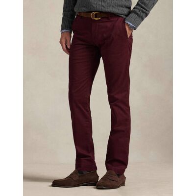 Polo Ralph Lauren Spodnie chino GREENWICH Slim Fit stretch bordowy 38/34 Polo Ralph Lauren Spodnie chino GREENWICH Slim Fit stretch bordowy 38/34