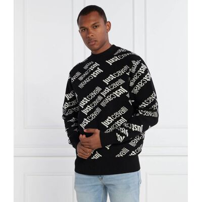 Just Cavalli Sweter Regular Fit czarny S Just Cavalli Sweter Regular Fit czarny S