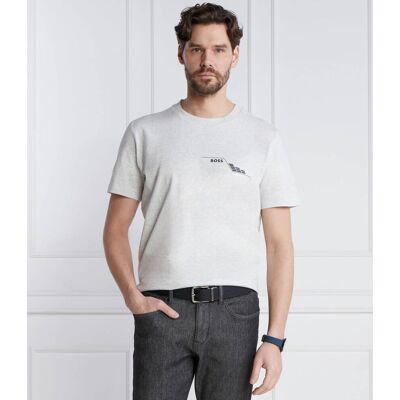 Boss GREEN T-shirt Tee 3 Regular Fit szary S Boss GREEN T-shirt Tee 3 Regular Fit szary S