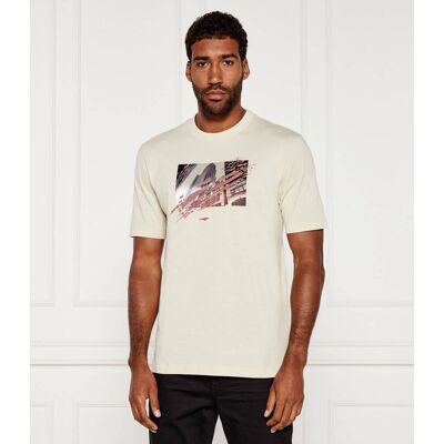 Boss BLACK T-shirt C-Taut 30 Regular Fit beżowy M Boss BLACK T-shirt C-Taut 30 Regular Fit beżowy M