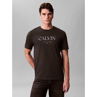 Calvin Klein T-shirt Regular Fit grafitowy XXL Calvin Klein T-shirt Regular Fit grafitowy XXL