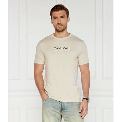 Calvin Klein T-shirt Regular Fit beżowy XXL Calvin Klein T-shirt Regular Fit beżowy XXL