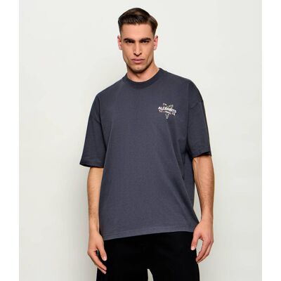 AllSaints T-shirt PENTACLE Oversize fit czarny XXL AllSaints T-shirt PENTACLE Oversize fit czarny XXL