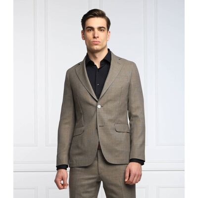 Oscar Jacobson Wełniana marynarka Egel Tailored slim beżowy 48 Oscar Jacobson Wełniana marynarka Egel Tailored slim beżowy 48