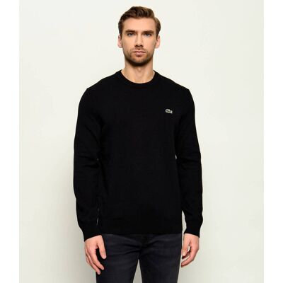 Lacoste Sweter Regular Fit czarny S Lacoste Sweter Regular Fit czarny S