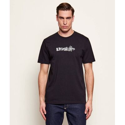 OFF-WHITE T-shirt HERALDIC TRESHOLD ARROWS Slim Fit czarny XXL OFF-WHITE T-shirt HERALDIC TRESHOLD ARROWS Slim Fit czarny XXL