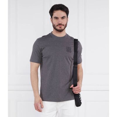 HUGO T-shirt Daiman Regular Fit grafitowy M HUGO T-shirt Daiman Regular Fit grafitowy M