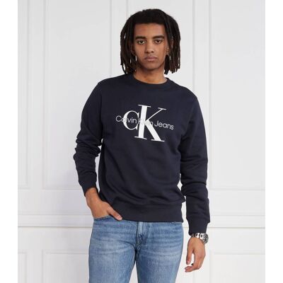 Calvin Klein Jeans Bluza CORE MONOLOGO Regular Fit granatowy XXL Calvin Klein Jeans Bluza CORE MONOLOGO Regular Fit granatowy XXL
