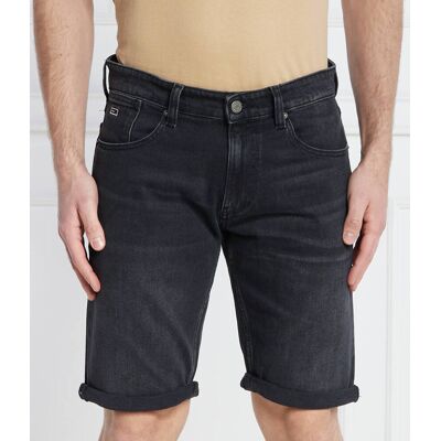 Tommy Jeans Jeansowe szorty RONNIE Slim Fit czarny 31 Tommy Jeans Jeansowe szorty RONNIE Slim Fit czarny 31