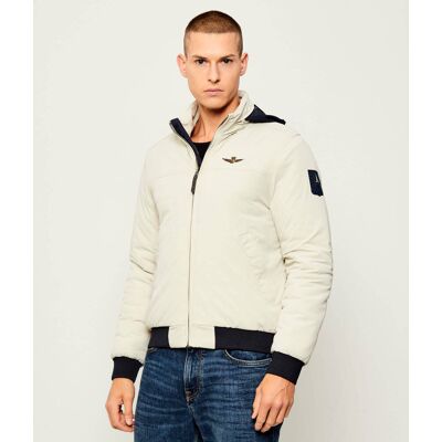 Aeronautica Militare Kurtka bomber SAILOR Regular Fit ecru 50 Aeronautica Militare Kurtka bomber SAILOR Regular Fit ecru 50
