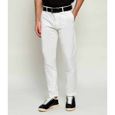 Boss ORANGE Spodnie chino Slim Fit biały 33/34 Boss ORANGE Spodnie chino Slim Fit biały 33/34