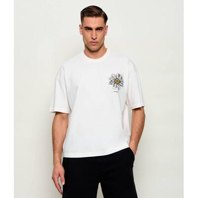 AllSaints T-shirt PETALS Oversize fit ecru XL AllSaints T-shirt PETALS Oversize fit ecru XL