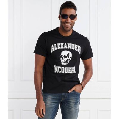 Alexander McQueen T-shirt Regular Fit czarny M Alexander McQueen T-shirt Regular Fit czarny M