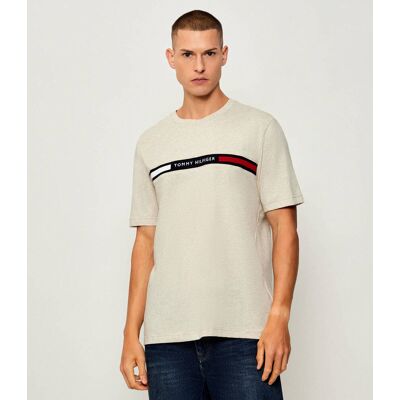 Tommy Hilfiger T-shirt Regular Fit beżowy XXL Tommy Hilfiger T-shirt Regular Fit beżowy XXL