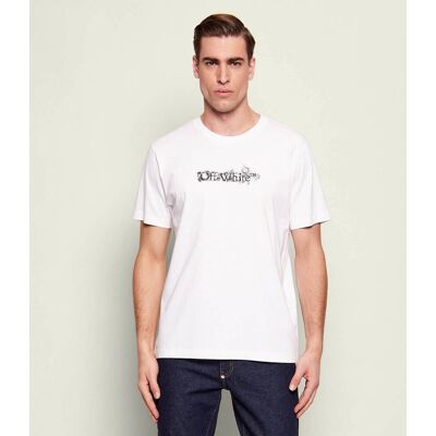 OFF-WHITE T-shirt HERALDIC TRESHOLD ARROWS Slim Fit biały XL OFF-WHITE T-shirt HERALDIC TRESHOLD ARROWS Slim Fit biały XL