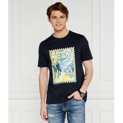 Boss ORANGE T-shirt Regular Fit granatowy S Boss ORANGE T-shirt Regular Fit granatowy S