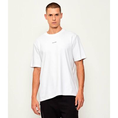 Calvin Klein T-shirt Loose fit pique biały XL Calvin Klein T-shirt Loose fit pique biały XL