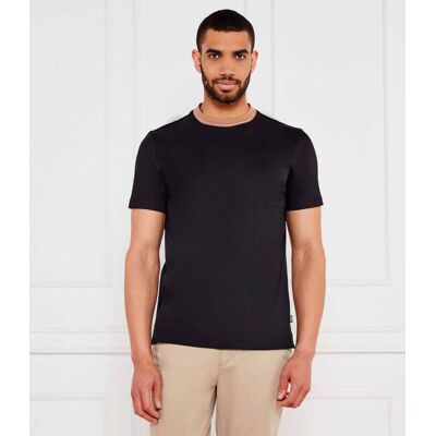 Boss BLACK T-shirt H-Tessler 199 Slim Fit mercerised czarny M Boss BLACK T-shirt H-Tessler 199 Slim Fit mercerised czarny M
