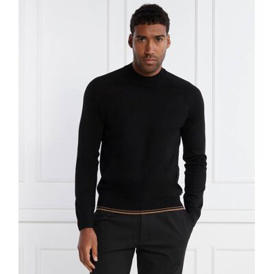 Boss BLACK Wełniany sweter Perfino Regular Fit czarny XXL Boss BLACK Wełniany sweter Perfino Regular Fit czarny XXL