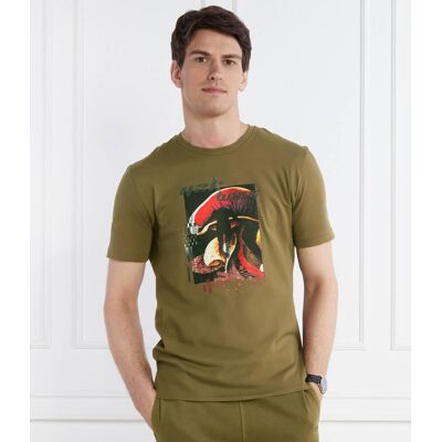 Boss ORANGE T-shirt TeeMushroom Regular Fit khaki L Boss ORANGE T-shirt TeeMushroom Regular Fit khaki L