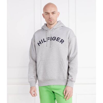 Tommy Hilfiger Bluza HILFIGER ARCHED Regular Fit szary XXL Tommy Hilfiger Bluza HILFIGER ARCHED Regular Fit szary XXL