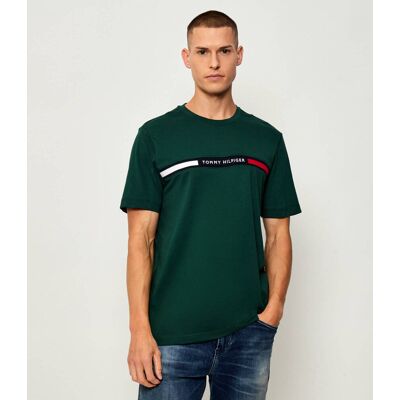 Tommy Hilfiger T-shirt Regular Fit butelkowa zieleń M Tommy Hilfiger T-shirt Regular Fit butelkowa zieleń M
