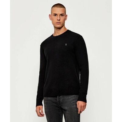 AllSaints Sweter STATTEN Regular Fit z dodatkiem wełny czarny L AllSaints Sweter STATTEN Regular Fit z dodatkiem wełny czarny L