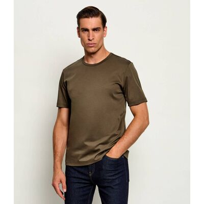 TIGER OF SWEDEN T-shirt Olaf Slim Fit mercerised oliwkowy M TIGER OF SWEDEN T-shirt Olaf Slim Fit mercerised oliwkowy M