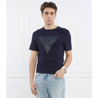Guess T-shirt Regular Fit granatowy L Guess T-shirt Regular Fit granatowy L