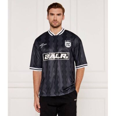 BALR. T-shirt The Club Box Fit Jersey Regular Fit grafitowy M BALR. T-shirt The Club Box Fit Jersey Regular Fit grafitowy M