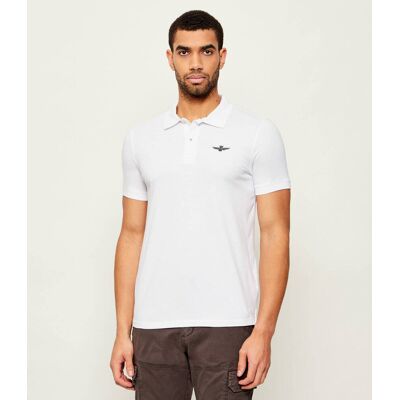 Aeronautica Militare Polo Slim Fit biały XXL Aeronautica Militare Polo Slim Fit biały XXL