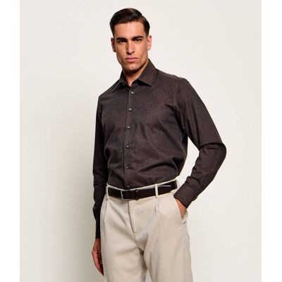 Sand Copenhagen Koszula State Soft Regular Fit brązowy 43 Sand Copenhagen Koszula State Soft Regular Fit brązowy 43