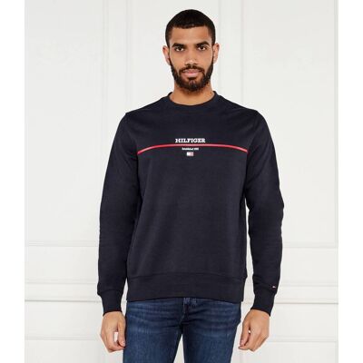 Tommy Hilfiger Bluza terry Regular Fit granatowy L Tommy Hilfiger Bluza terry Regular Fit granatowy L