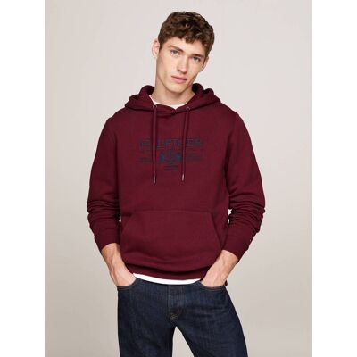 Tommy Hilfiger Bluza Regular Fit bordowy XXL Tommy Hilfiger Bluza Regular Fit bordowy XXL