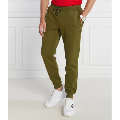 Tommy Hilfiger Spodnie dresowe Regular Fit khaki S Tommy Hilfiger Spodnie dresowe Regular Fit khaki S