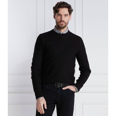 Boss BLACK Wełniany sweter Palwino Regular Fit czarny XXL Boss BLACK Wełniany sweter Palwino Regular Fit czarny XXL