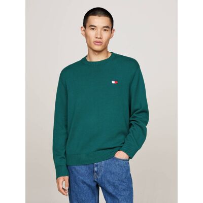 Tommy Jeans Sweter Regular Fit z dodatkiem wełny morski XL Tommy Jeans Sweter Regular Fit z dodatkiem wełny morski XL