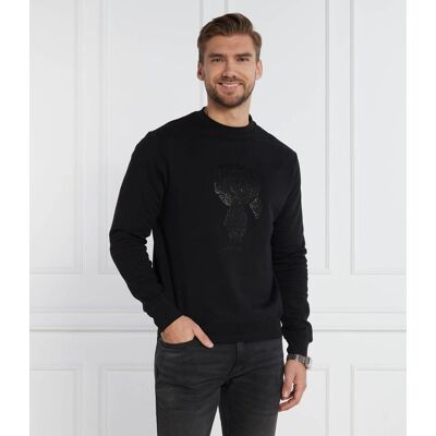 Karl Lagerfeld Bluza CREWNECK Regular Fit czarny XXXL Karl Lagerfeld Bluza CREWNECK Regular Fit czarny XXXL
