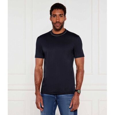Boss BLACK T-shirt H-Tessler 199 Slim Fit mercerised granatowy XXL Boss BLACK T-shirt H-Tessler 199 Slim Fit mercerised granatowy XXL