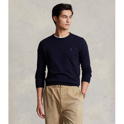 Polo Ralph Lauren Sweter Slim Fit pima granatowy S Polo Ralph Lauren Sweter Slim Fit pima granatowy S