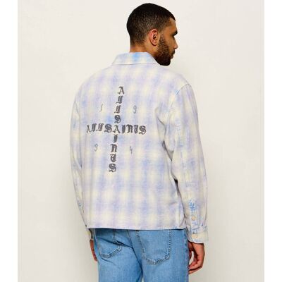 AllSaints Koszula SANTOS Relaxed fit fioletowy L AllSaints Koszula SANTOS Relaxed fit fioletowy L