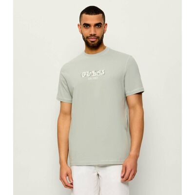 Guess T-shirt Regular Fit zielony XXL Guess T-shirt Regular Fit zielony XXL
