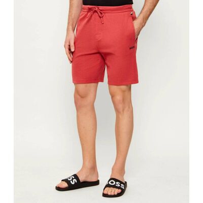 Boss BLACK Szorty od piżamy Waffle Regular Fit koralowy M Boss BLACK Szorty od piżamy Waffle Regular Fit koralowy M