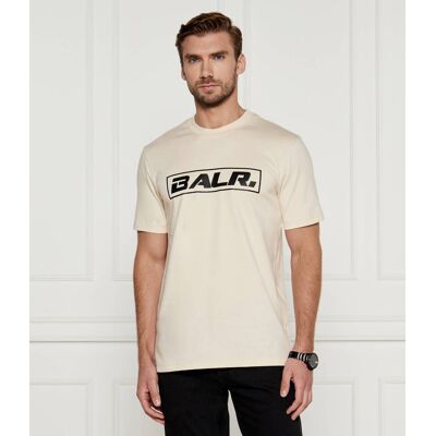 BALR. T-shirt The Club Regular Fit beżowy S BALR. T-shirt The Club Regular Fit beżowy S